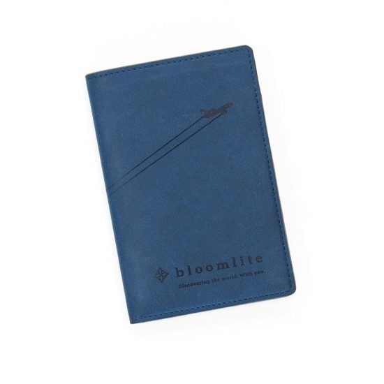 Bloomlite Custodia per passaporto Dark Blu